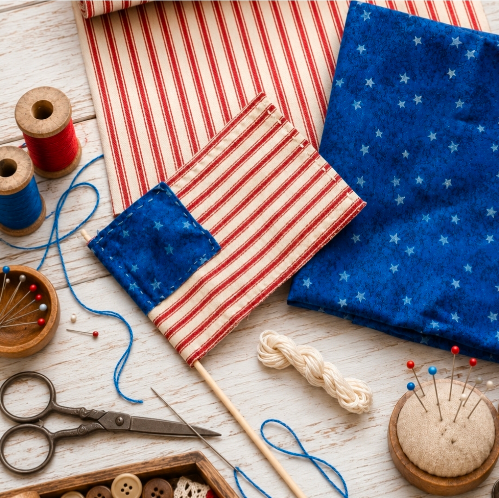 Patriotic Flag Sewing Kit